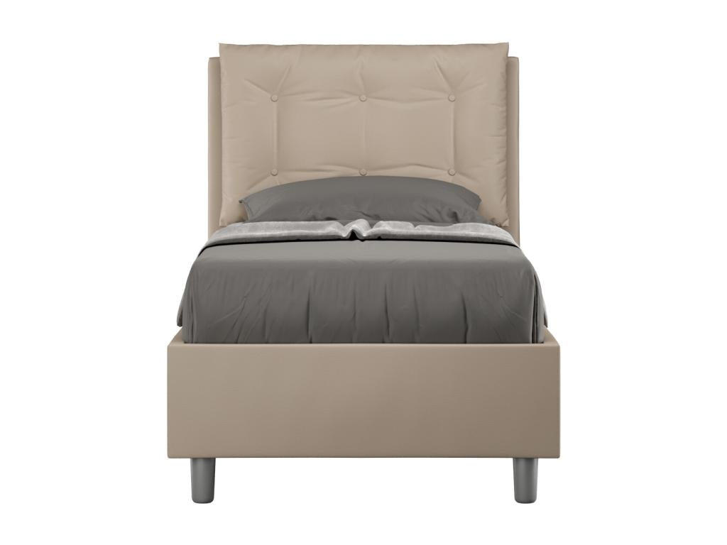 Box Spring - Engineered Wood, Wood - Taupe - 80x200 cm