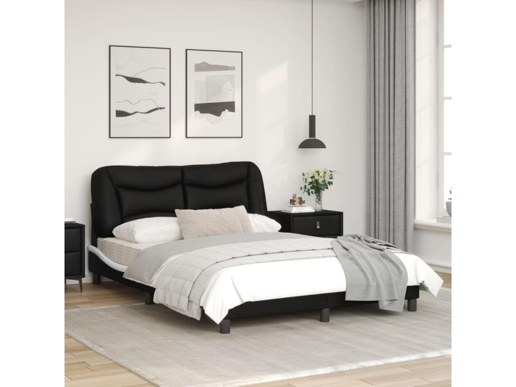 Bed Frame - Simili - Black - 120x200 cm