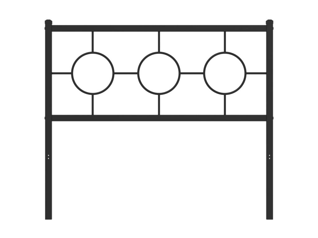 Headboard - Steel - Black - 90x190 cm