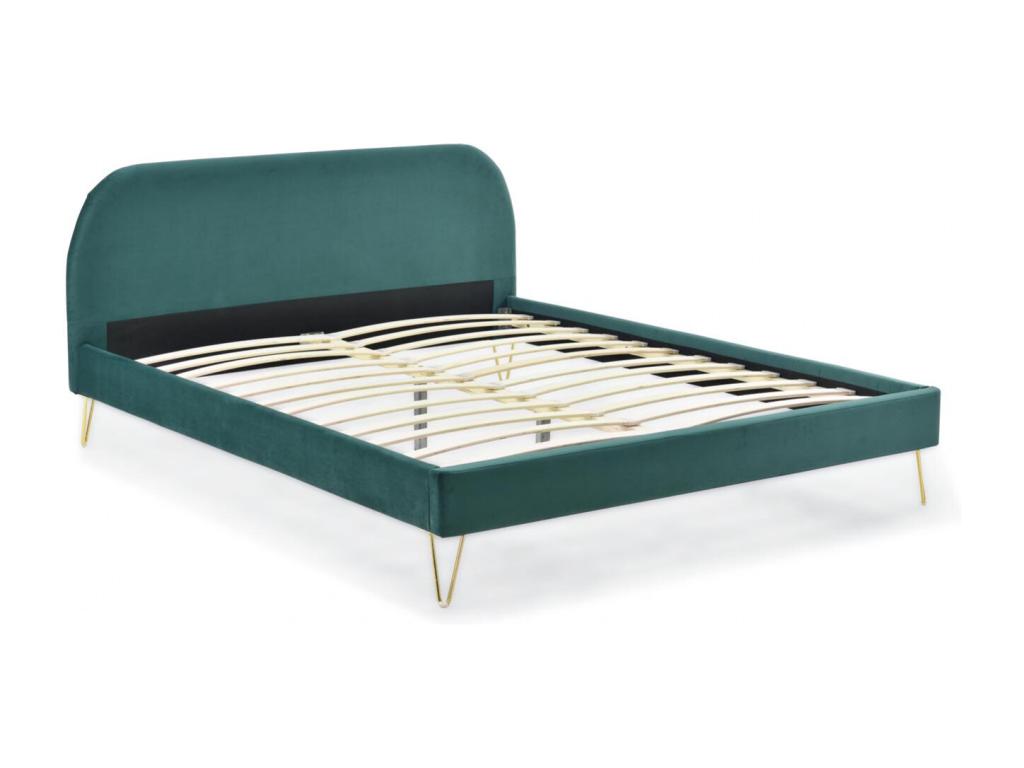 Bed Frame - Wood - Green - 140x190 cm