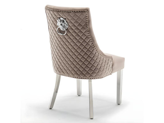 Chair Set - Velvet - Brown