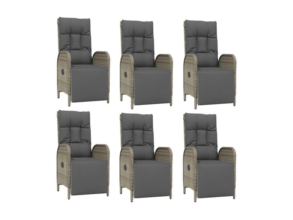 Outdoor Dining Set - Wood - Gray