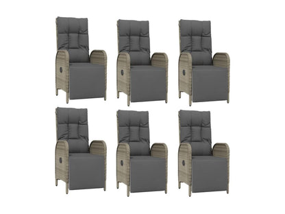 Outdoor Dining Set - Wood - Gray