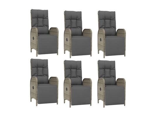 Outdoor Dining Set - Wood - Gray