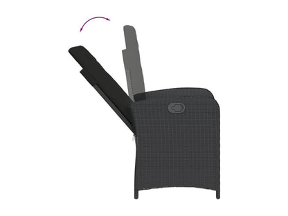 Outdoor Dining Set - Résine - Black