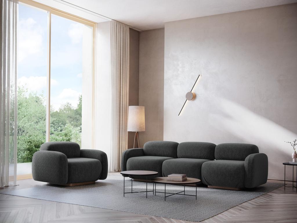 Sofa - Polyester - Gray