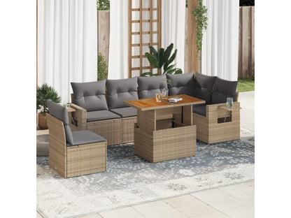 Outdoor Patio Set - Polyester - Black