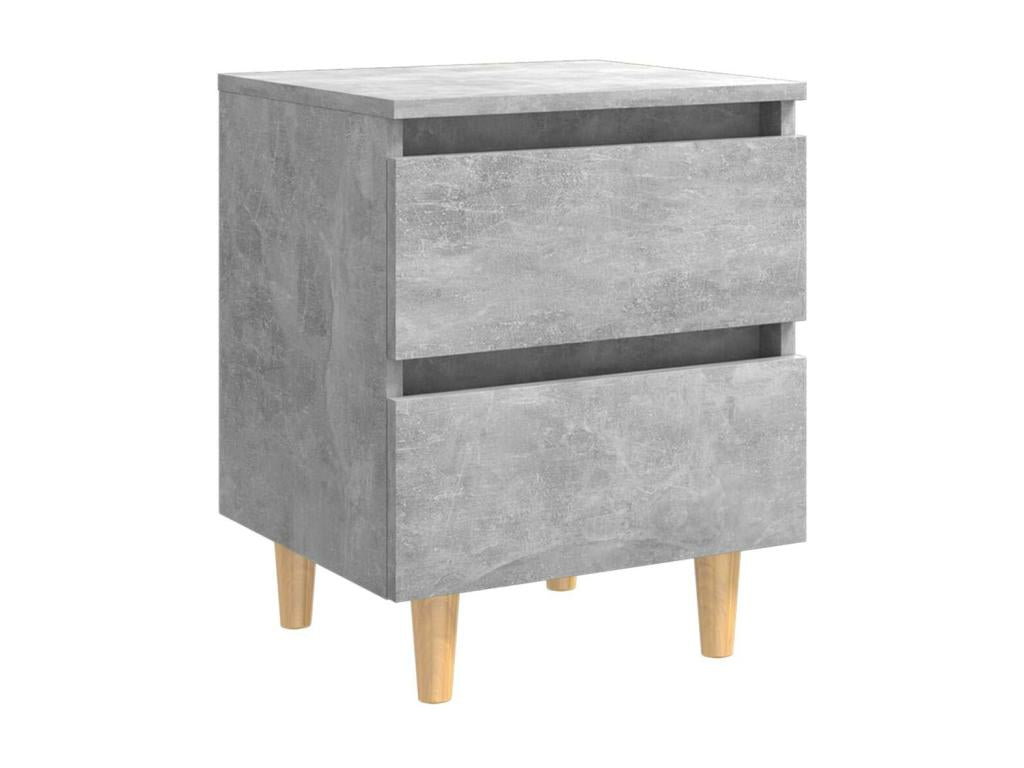 Nightstand Set - Engineered Wood, Wood - Gray - 35x50