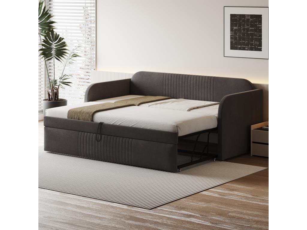 Mattress - Lin - Gray - 90x190 cm