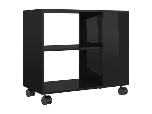 Table - Engineered Wood, Wood - Black - 35x55 cm