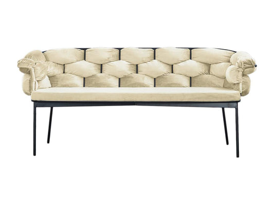 Home Furniture - Velvet - White