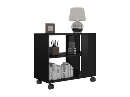 Table - Engineered Wood, Wood - Black - 35x55 cm