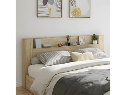 Headboard - Engineered Wood, Wood - Brown - 200x200 cm
