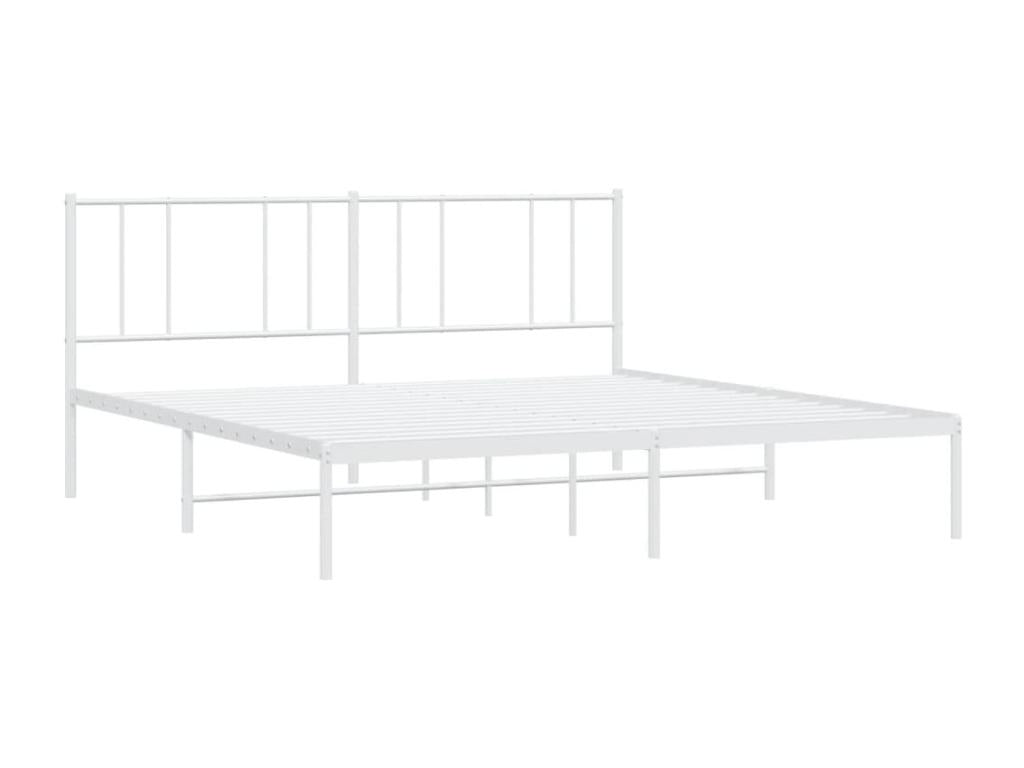 Bed Frame - Steel - White - 180x200 cm