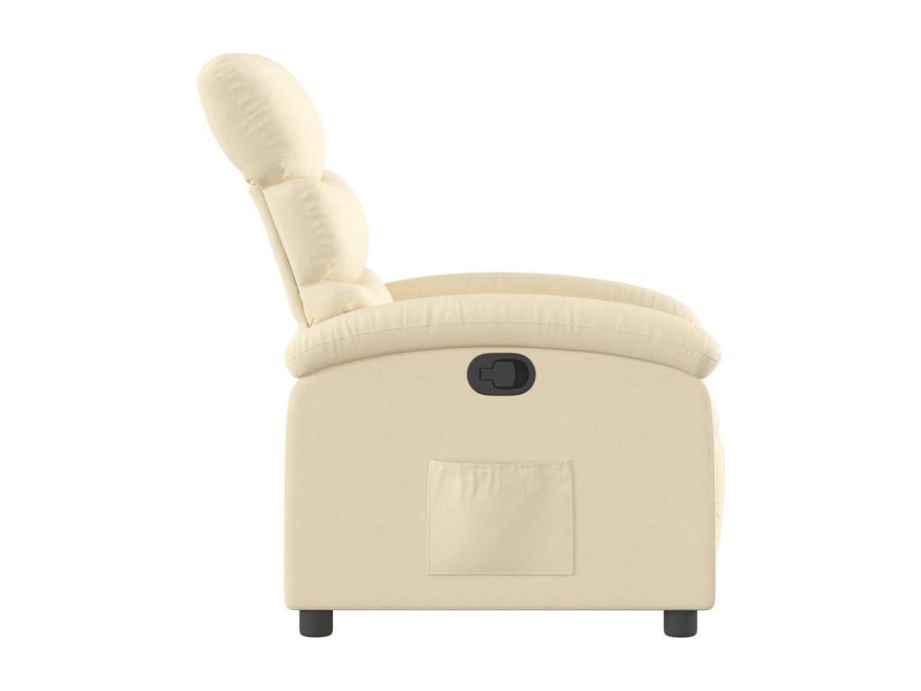 Armchair - Tilting - Polyester - Crème