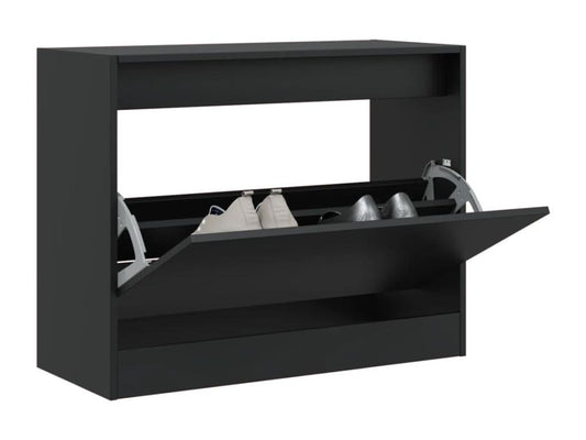 Wardrobe - Wood - Black