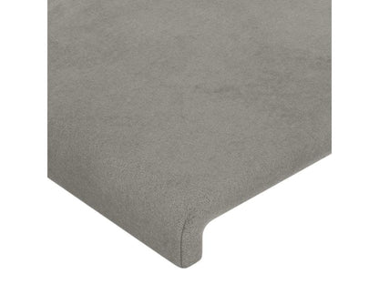 Headboard - Velvet - Gray - 90x190 cm