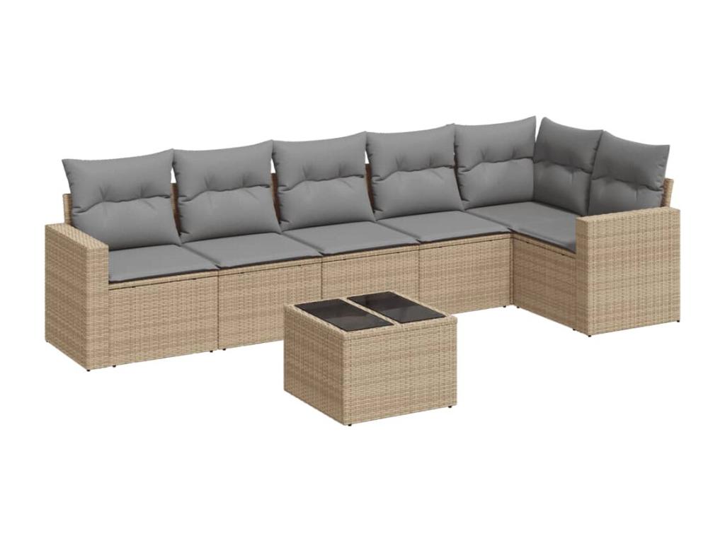 Outdoor Patio Set - Résine - Beige