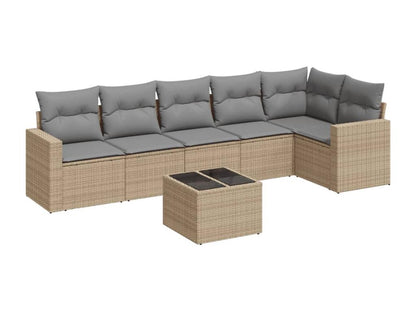 Outdoor Patio Set - Résine - Beige