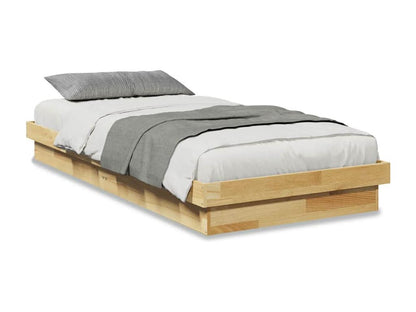 Bed Frame - Wood - Brown - 100x200 cm