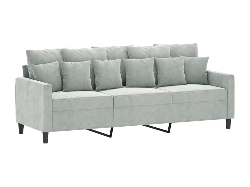Sofa - Velvet - Gray