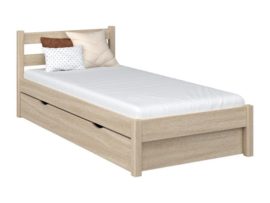 Bed - Chêne - Beige - 100x200 cm