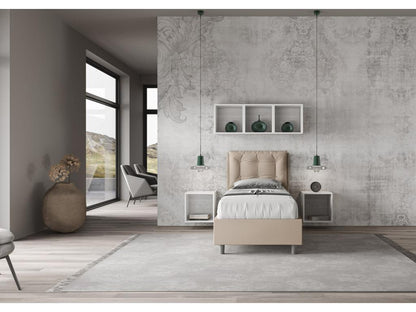 Box Spring - Engineered Wood, Wood - Taupe - 80x200 cm