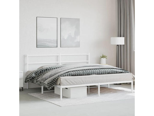 Bed Frame - Steel - White - 180x200 cm