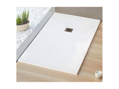 Shower Tray - Rectangular - Résine - White - 90x100 cm