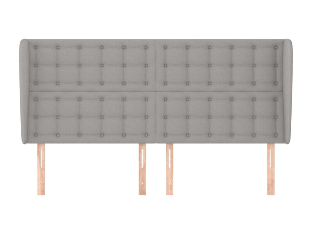 Headboard - Polyester - Gray - 160x200 cm