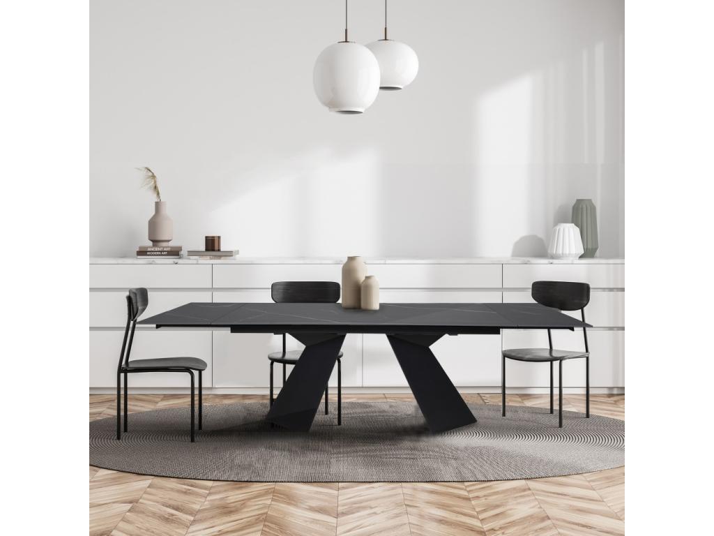 Table - Stone - Black - 160x90 cm