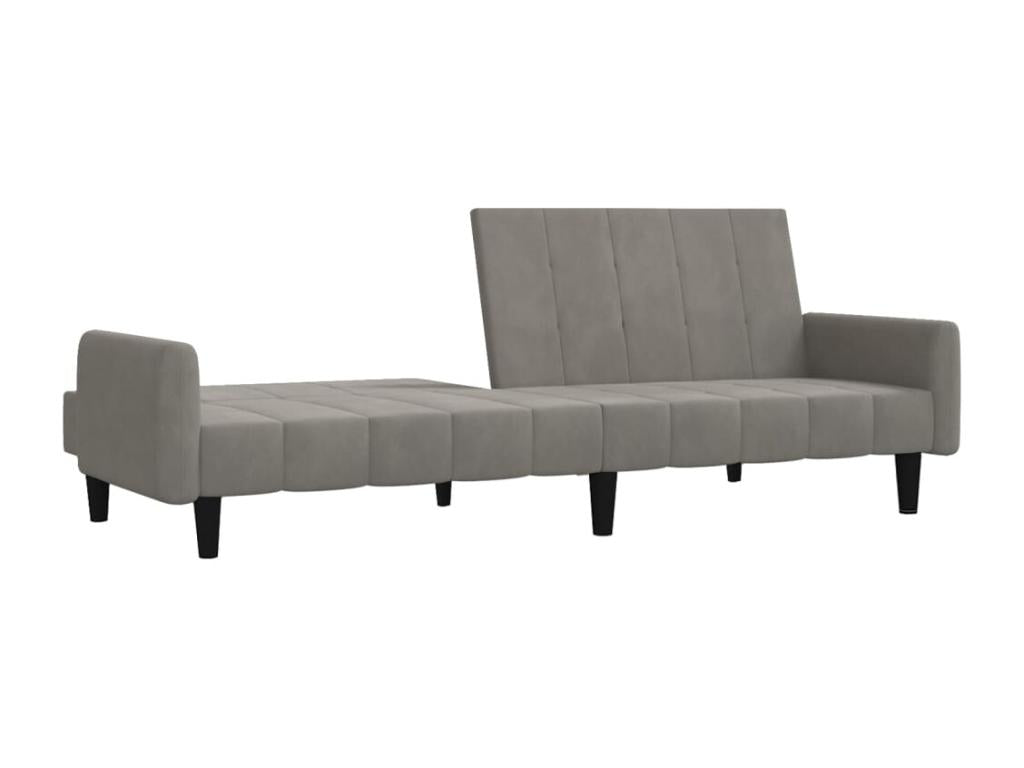 Sofa - Velvet - Gray