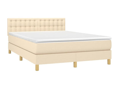 Mattress - Engineered Wood, Wood - Crème - 140x190 cm