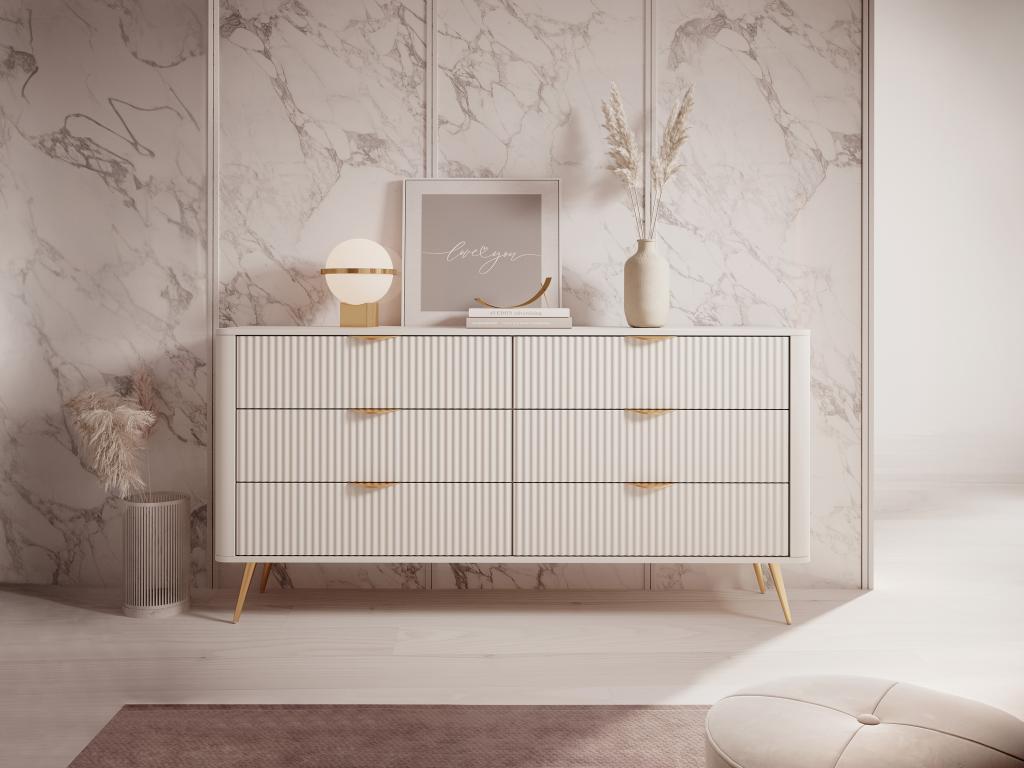 Dresser - Mdf, Panneau De Particule - Beige