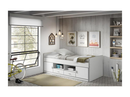 Box Spring - Panneau De Particule - White - 90x200 cm