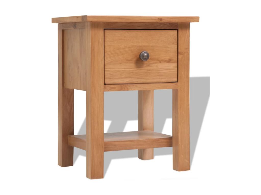 Nightstand - Wood - Brown - 30x47 cm