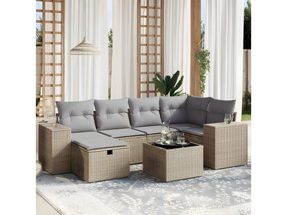 Outdoor Patio Set - Résine - Beige