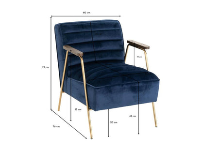 Armchair - Toile - Blue