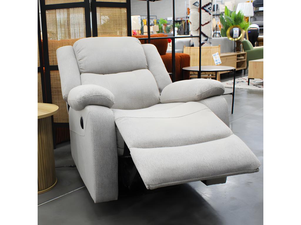 Armchair - Tilting - Polyester - Beige