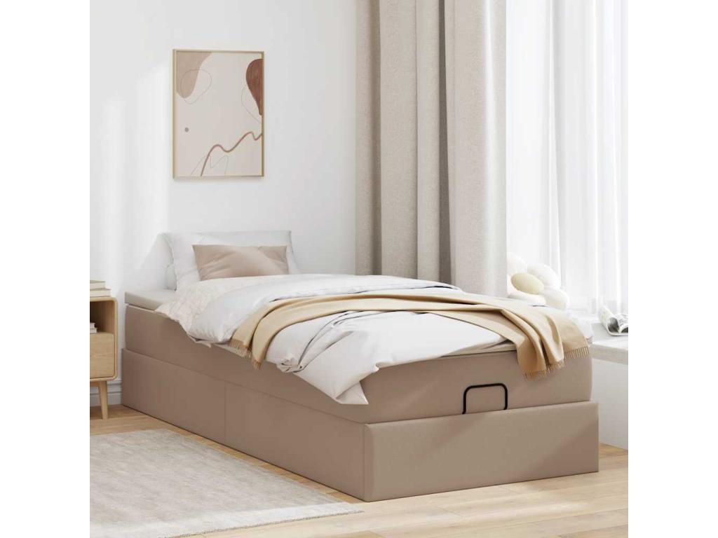 Bed Frame - Simili - Brown - 90x190 cm