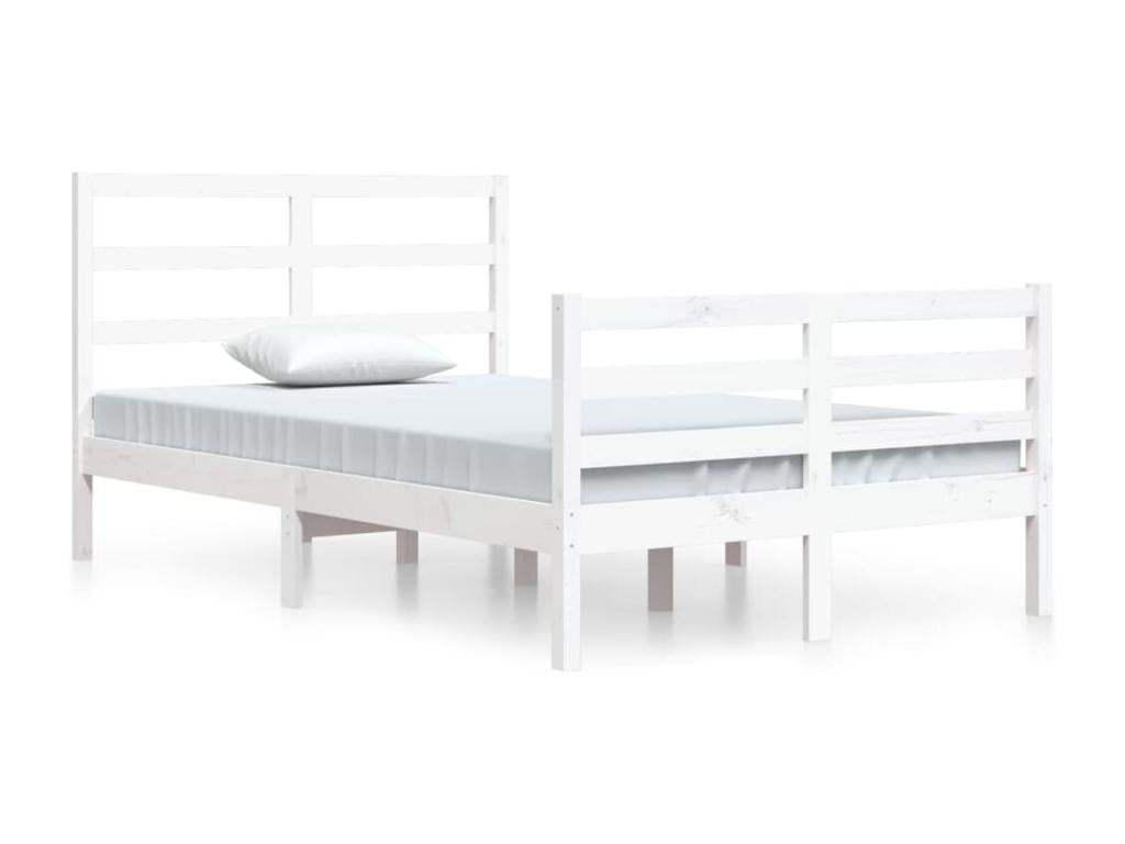 Bed Frame - Wood - White - 120x200 cm