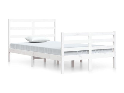 Bed Frame - Wood - White - 120x200 cm