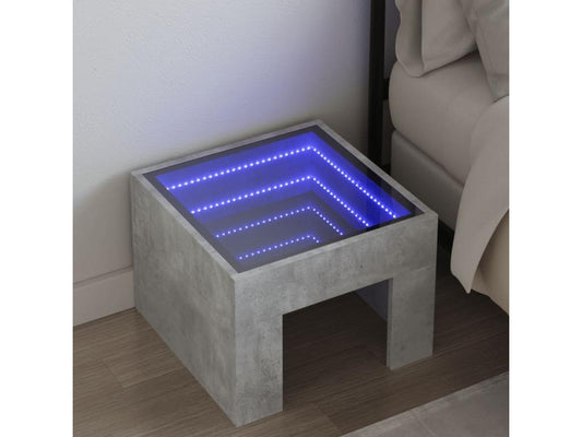 Nightstand - Wood - Gray - 40x30 cm