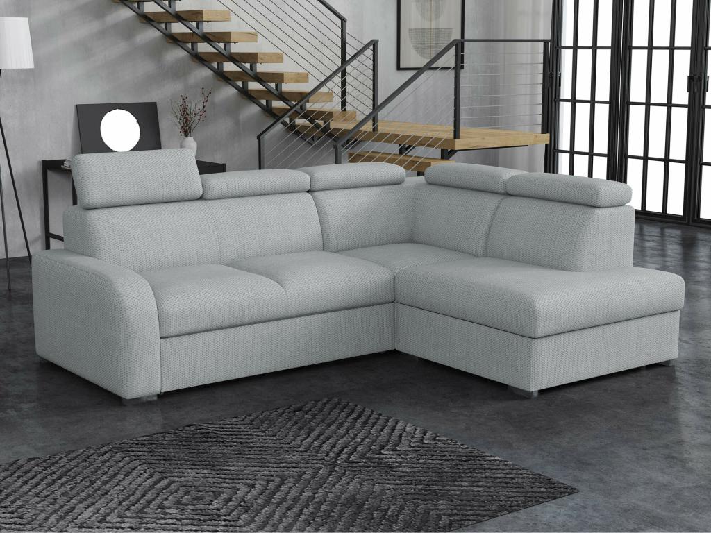 Sofa - Polyester - Gray - 200x85 cm
