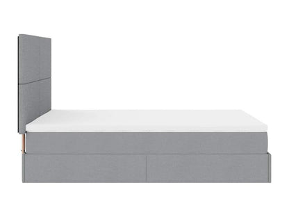 Bed Frame - Polyester - Gray - 160x200 cm