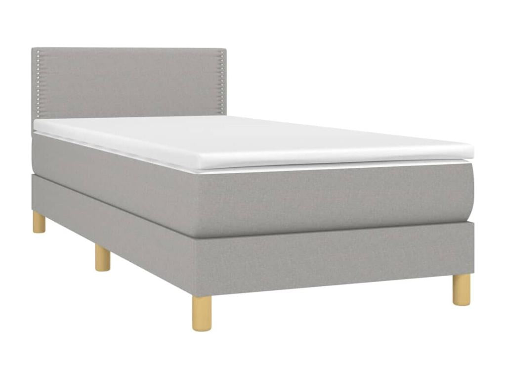 Mattress - Polyester - Gray - 90x200 cm