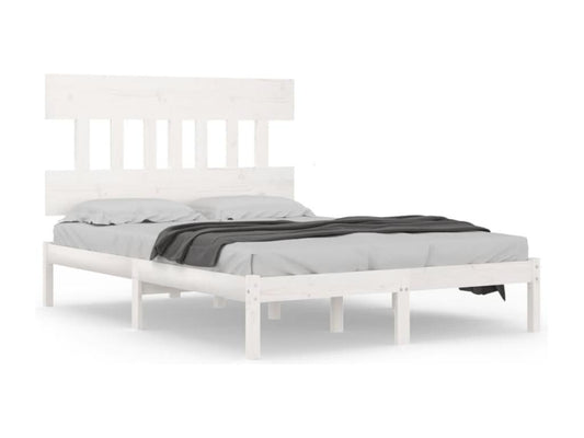 Bed Frame - Wood - White - 160x200 cm