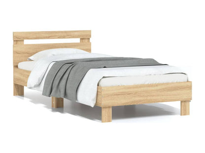 Bed Frame - Wood - Brown - 90x190 cm