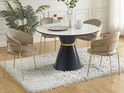 Chair Set - Velvet - Beige