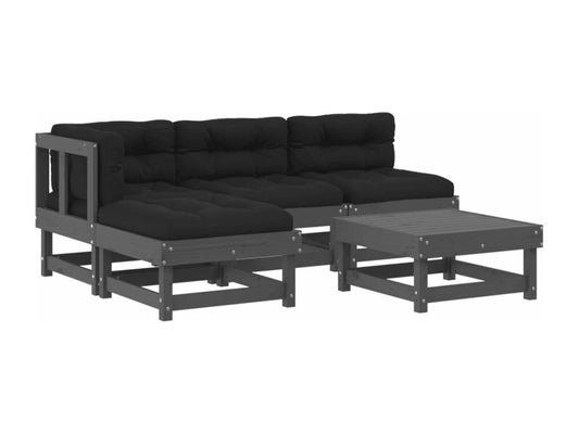 Outdoor Patio Set - Résine - Gray